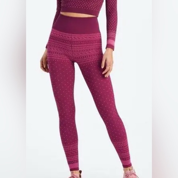 Fabletics High-Waisted Seamless Fair Isle Legging - Picture 1 of 4